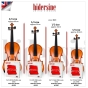 Hidersine Artista Violin String SET – Synthetic Core – 1/2 Size