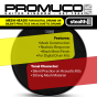 Promuco Stealth Drumhead Black Mesh for Digital Drum Kits/Silencing Acoustic Drumkits 13"