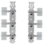 TGI Machineheads. Classical 3 in a Line. Lyra Style. Nickel