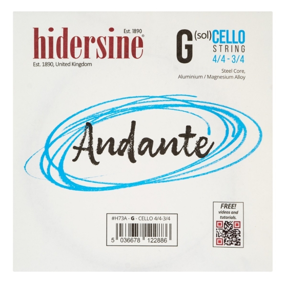 Hidersine Andante Cello G String 4/4 - 3/4